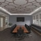 Ekena Millwork 83W x 83H x 38T Large Anderson Decorative Fretwork Wood Ceiling Panels, Walnut CELW83X83X0375ANDWA - alternate 6
